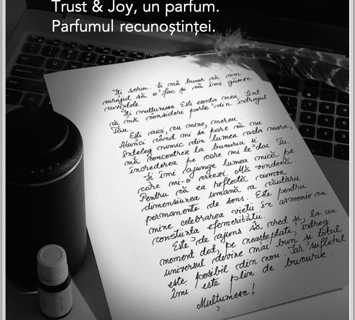 TRUST&JOY. PARFUMUL RECUNOSTINTEI.